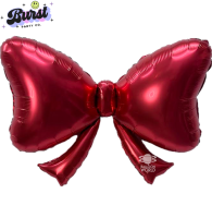 40" Cute Red Bow Foil Shape - Pkg