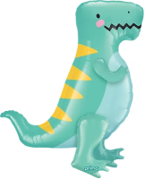 43" Cutesy T-Rex PrimaPal Air-Fill Foil Balloon - Pkg