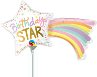 14" Birthday Star Air-Fill Mini Shape - 1ct