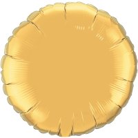 18" Metallic Gold Round Foil Balloon