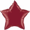 20" Burgundy Star Foil Balloon
