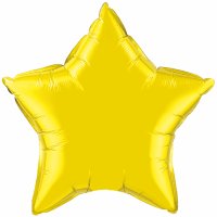 20" Citrine Yellow Star Foil Balloon