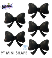 9" Cute Black Bow Air-fill Mini Shape - 5ct