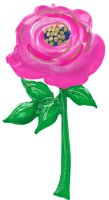 55" x 30" Pink Flower Rose Giant Multi-Balloon