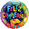 18" Feliz Cumpleanos Videogame Foil Balloon