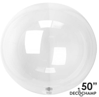 50" Deco Bobo Clear Plastic Balloon - 1ct